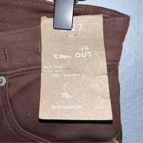 Madewell Mid Rise Coated Kick Out Jeans - Picture 4 of 9